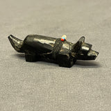 Zuni Coyote Fetish Carved from Black Jet  (VW170)