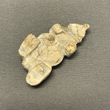 Picasso Marble Badger Fetish by Derrick Kaamasee, Zuni (1/412)