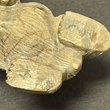 Picasso Marble Badger Fetish by Derrick Kaamasee, Zuni (1/412)