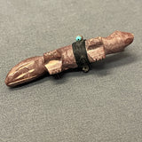 Zuni Pipestone Fox Fetish with Turquoise Gift Bundle   (VW168)