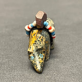 Coyote Fetish Carved from Spotted Serpentine (VW165)