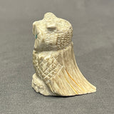 Antler Owl Fetish by Johnathan Shack, Zuni  (2/45)
