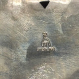 Ruben Saufkie Hopi Silver Overlay Belt Buckle with Roadrunner Design and Cloud Cutouts - vintage Native American  (SS43)