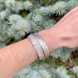 Michael Kirk, Isleta Pueblo Sterling Silver Feather Cuff Bracelet    (SS14)