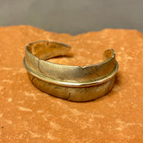 Michael Kirk, Isleta Pueblo Sterling Silver Feather Cuff Bracelet    (SS14)