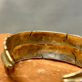 Michael Kirk, Isleta Pueblo Sterling Silver Feather Cuff Bracelet    (SS14)