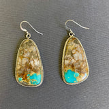 Authentic Navajo Boulder Turquoise Dangle Earrings   (1/347)