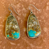 Authentic Navajo Boulder Turquoise Dangle Earrings   (1/347)