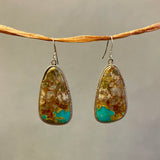 Authentic Navajo Boulder Turquoise Dangle Earrings   (1/347)