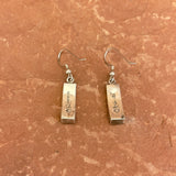 Supersmith Navajo Turquoise Inlay Dangle Earrings   (SS60)