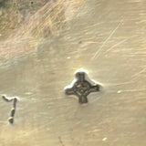 Authentic Hopi Sterling Silver and 14k Gold Overlay Bolo Tie with Kachina Design - Milson Taylor? (SS137)