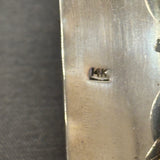 Authentic Hopi Sterling Silver and 14k Gold Overlay Bolo Tie with Kachina Design - Milson Taylor? (SS137)