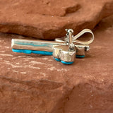 Michael Garcia (Na Na Ping) Sterling Silver and Turquoise Dragonfly Pin/Pendant (2/300)