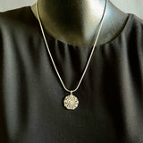Clem Nalwood, Navajo Clem Nalwood, Navajo Silver Floral Pendant, vintage Native American  (5/44)Silver Floral Pendant, vintage Native American  (5/44)