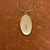 Supersmith Sterling Silver and Multi-Stone Channel Inlay Pendant Necklace  (3/197)