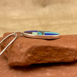 Supersmith Sterling Silver and Multi-Stone Channel Inlay Pendant Necklace  (3/197)
