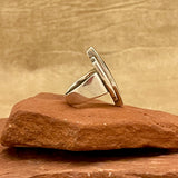 Ray Tracey, Navajo Contemporary Inlay Tiered Ring – size 5 1/2   (5/279)