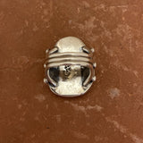 Authentic Navajo Large Sterling Silver and Green Turquoise Ring, vintage-size 6  (5/56)