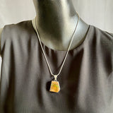 Juan Guerro, Navajo Boulder Turquoise and Sterling Silver Pendant, vintage Native American   (18-285)