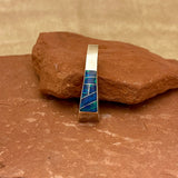 Contemporary Navajo Channel Inlay Pendant with Cultured Opal   (5/18)