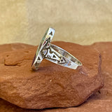 Supersmith Sterling Silver and Multi-Stone Channel Inlay Ring - size 9.5  (3/198)