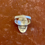 Supersmith Sterling Silver and Multi-Stone Channel Inlay Ring - size 9.5  (3/198)