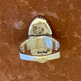 Supersmith Sterling Silver and Multi-Stone Channel Inlay Ring - size 9.5  (3/198)