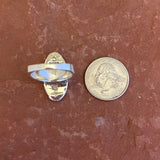 Supersmith Sterling Silver and Multi-Stone Channel Inlay Ring - size 9.5  (3/198)