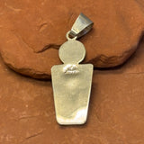 Raylan and Pattie Edaakie, Zuni Multi-Stone Mosaic Inlay Sunface Figure Pendant, authentic Native American   (SS45)