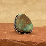 Leroy Navajohn, Authentic Navajo Royston Turquoise Ring - size 10 3/4   (5/68)