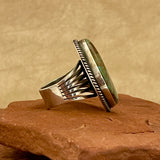 Leroy Navajohn, Authentic Navajo Royston Turquoise Ring - size 10 3/4   (5/68)