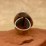 Leroy Navajohn, Authentic Navajo Royston Turquoise Ring - size 10 3/4   (5/68)