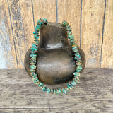 Vintage Green Turquoise Nugget Necklace, Santo Domingo (BH77)