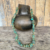 Vintage Green Turquoise Nugget Necklace, Santo Domingo (BH77)