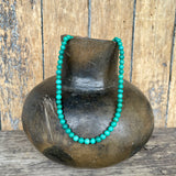 Turquoise Beaded Necklace with Toggle Closure (BH71)