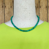 Turquoise Beaded Necklace with Toggle Closure (BH71)