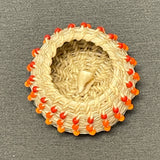 Miniature Tohono O'odham (Papago) Horsehair and Twine Basket with Beads  (SSC2)