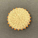 Miniature Tohono O'odham (Papago) Horsehair and Twine Basket with Beads  (SSC2)