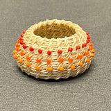Miniature Tohono O'odham (Papago) Horsehair and Twine Basket with Beads  (SSC2)