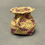 Miniature Cherokee Split River Cane Basket with Handle  (SSC18)