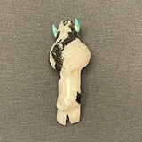Zuni Zebra Stone Alabaster Buffalo Fetish  (SSC22)