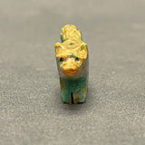Zuni Boulder Turquoise Fox Fetish with Pipestone Heartline   (SSC41)
