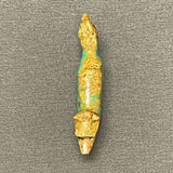 Zuni Boulder Turquoise Fox Fetish with Pipestone Heartline   (SSC41)