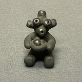 Dorothy and Paul Gutierrez, Santa Clara Pueblo Miniature Blackware Mudhead Figure  (SSC52)