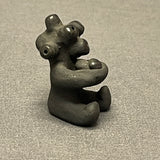 Dorothy and Paul Gutierrez, Santa Clara Pueblo Miniature Blackware Mudhead Figure  (SSC52)