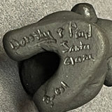 Dorothy and Paul Gutierrez, Santa Clara Pueblo Miniature Blackware Mudhead Figure  (SSC52)