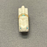 Zuni Etched Marble Mountain Lion Fetish with Gift Bundle  (SSC62)