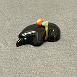 Zuni Black Jet Mole Fetish with Gift Bundle  (SSC111)