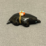 Zuni Black Jet Mole Fetish with Gift Bundle  (SSC111)