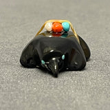 Zuni Black Jet Mole Fetish with Gift Bundle  (SSC111)